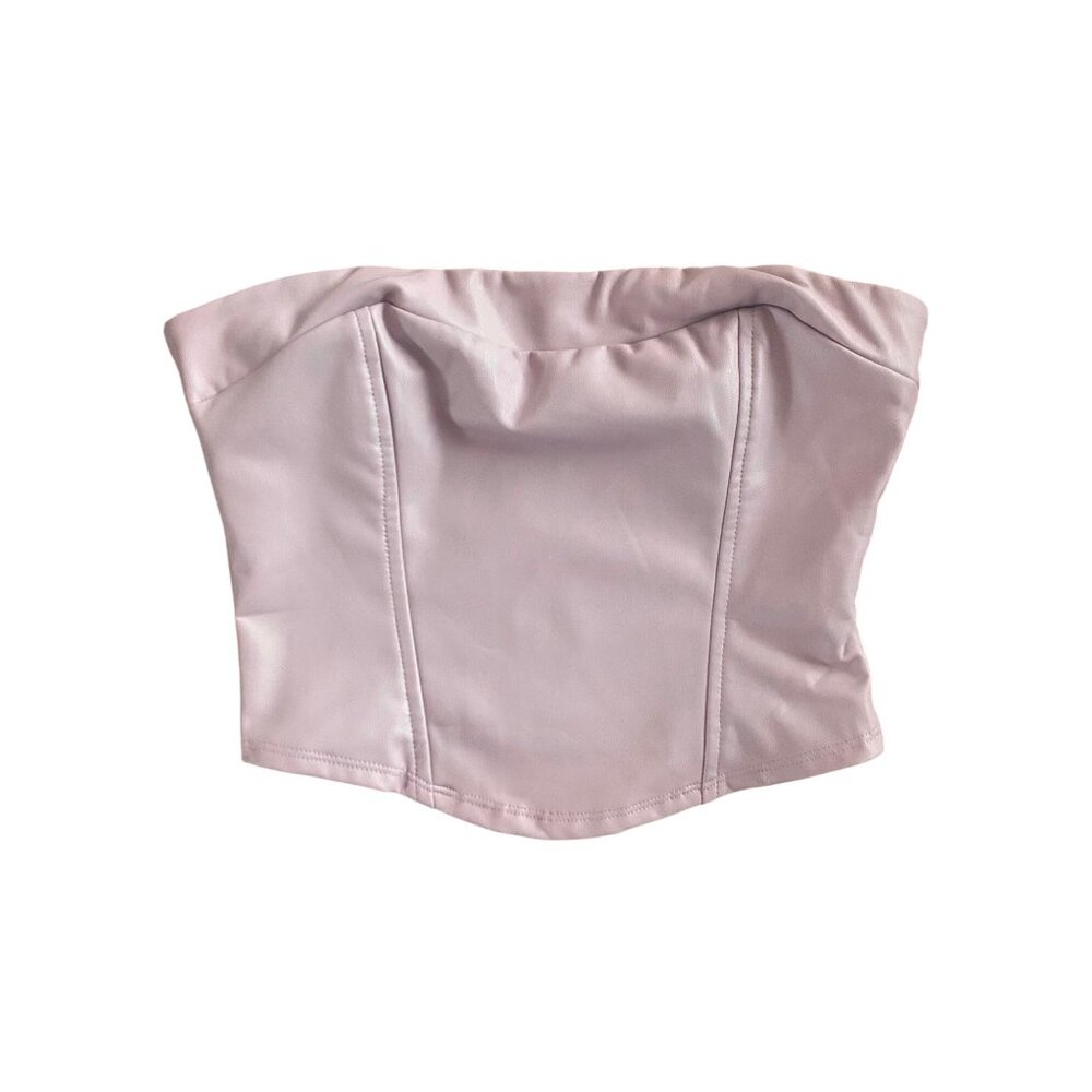 Altar'd State Katarina Vegan Leather Tube Top NEW
